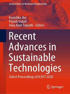 cover image of Recent Advances in Sustainable Technologies